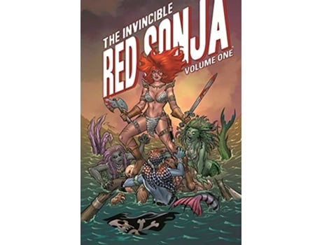 Livro Invincible Red Sonja de Jimmy Palmiotti e Amanda Conner (Inglês - Capa Dura)