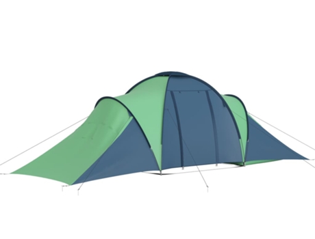 Tendas de Campismo 9 Pessoas de Poliéster Azul-verde na Loja Ricardo e Vaz,  Jogos, Desporto e Lazer, Lazer, Campismo e Montanha