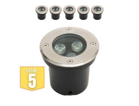 Conjunto de 5 Leds À Prova D'Água -Em 3W 300Lm 4000K Ip67 HOROZ ELECTRIC