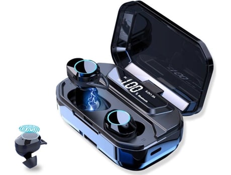 Auriculares Bluetooth True Wireless AGM POWER3 (In Ear - Microfone - Noise Cancelling  - Azul)