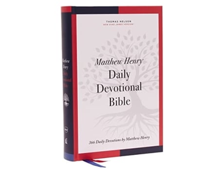 Livro NKJV, Matthew Henry Daily Devotional Bible, Hardcover, Red Letter, Comfort Print de Thomas Nelson (Inglês - Capa Dura)