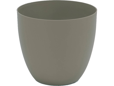 Vaso Injeção PLASTIKEN Ø18Cm Cor Taupe