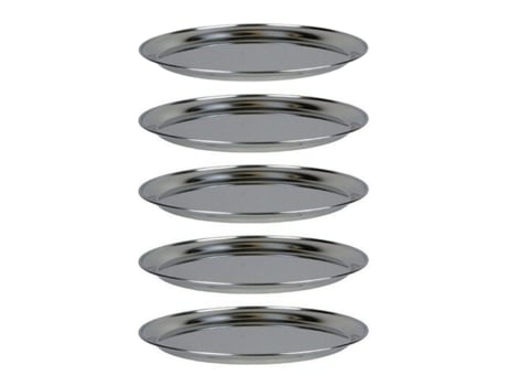 5 pratos de marisco em aço inox Ø 36 cm CHEVALIER DIFFUSION