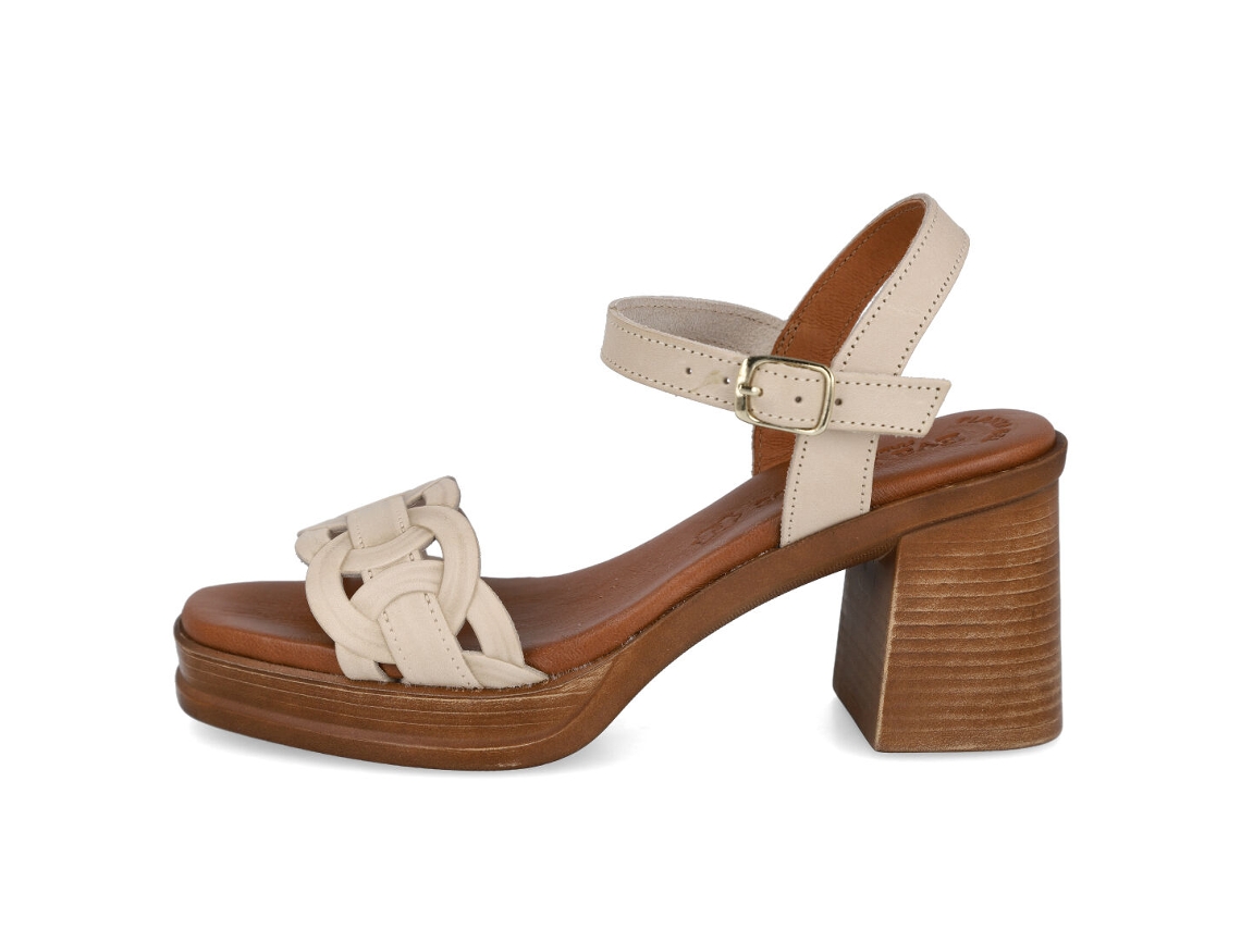 Sapatos Eva Frutos Tacon 3613 Sand lias de Salto Feminino 38 L R