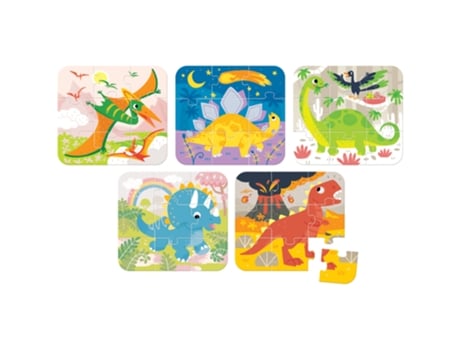 Puzzle CZUCZU 9 Peças Dinossauros