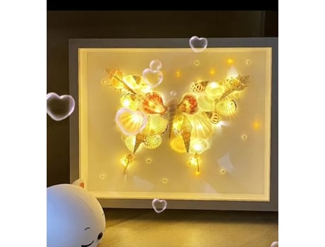 Candeeiro Decorativo TRUMSEN-GM Porta-Retratos Luz Noturna Faça Você Mesmo Butterfly 15*20Cm