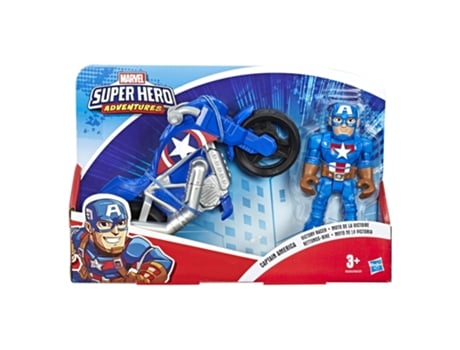 Figura de Ação  Capitão América Victory Racer com mota