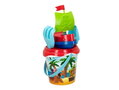 Conjunto de Praia de Colorbaby: Sr. Craby Pirate Boat, Palas, Cubo e Peneira (Idade Mínima Recomendada: 18 meses)