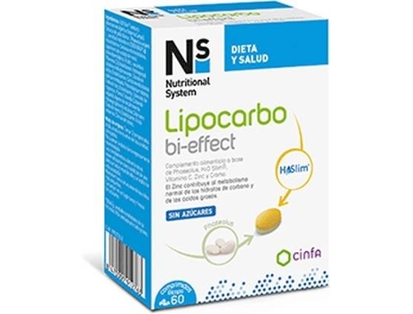 NS Lipocarbo Bi Efeito 60 Comprimidos Bicamada