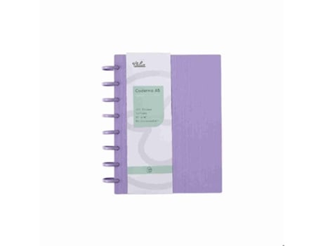 Caderno Smart Espiral A5 Pautado Lavanda