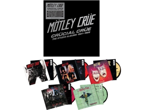 Mötley Crüe Crücial Crüe The Studio Albums 1981-1989 5Cd 2023 Box Set Edição Limitada BMG