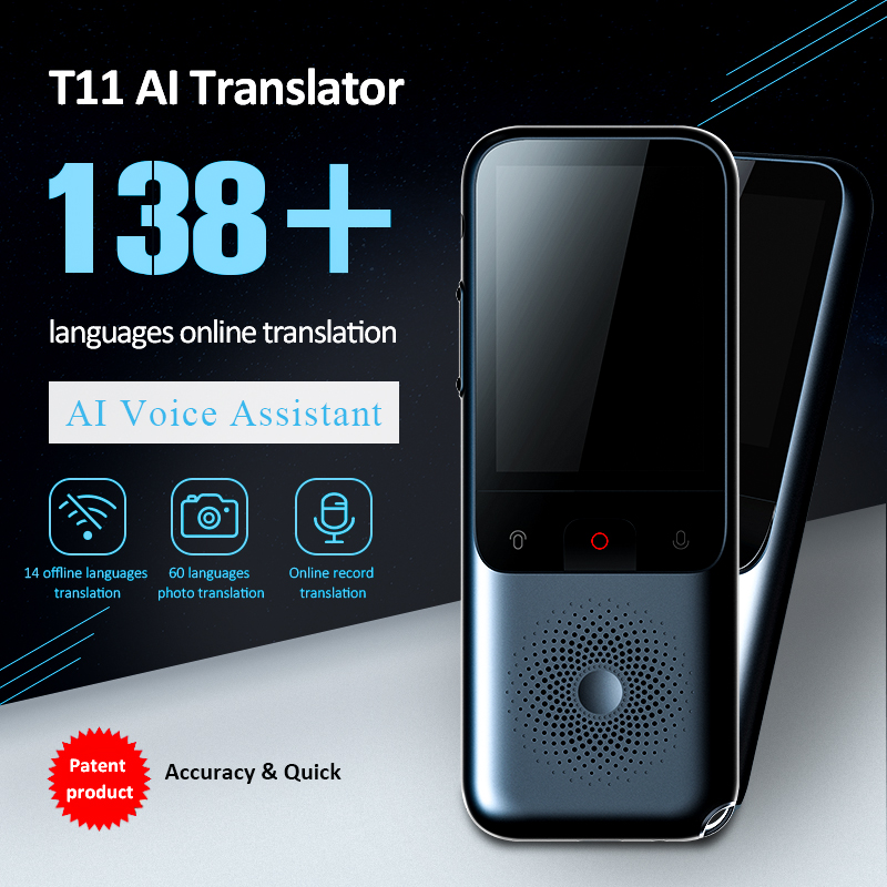 Tradutor de voz offline T10, inteligente, portátil, 137 idiomas, tempo  real, Internet, inter-tradução automática - AliExpress
