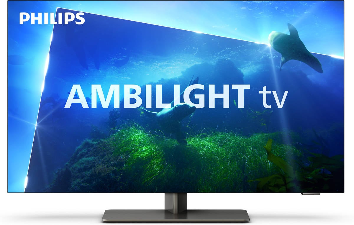 Philips Ambilight OLED818 164 cm (65 Pulgadas) Smart 4K OLED TV, UHD y  HDR10+, 120Hz, Engine P5 AI Picture, Dolby Atmos, Altavoces 40W
