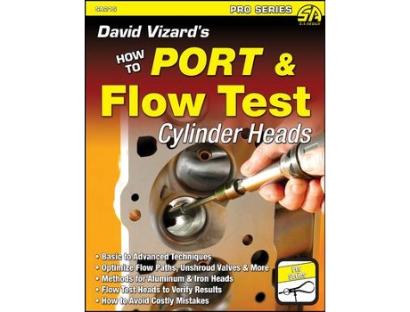 Livro david vizard's how to port & flow test cylinder heads de david vizard (inglês)