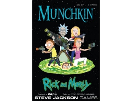 Jogo de Tabuleiro  Munchkin: Rick And Morty (Inglês - Idade Mínima: 17)