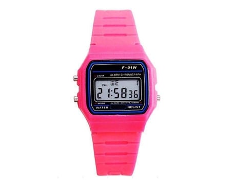 Smartwatch LUGA67 Digital Quadrado Multifuncional para Mulher Silicone Led Eletrónico