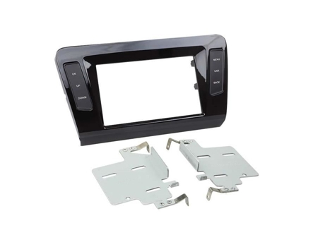 Adaptador Frontal 2-Din Skoda Octavia 2013- Piano Preto