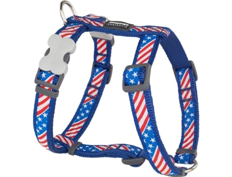 Arnês para Cães Red Dingo STYLE US FLAG 45-66 cm 36-59 cm