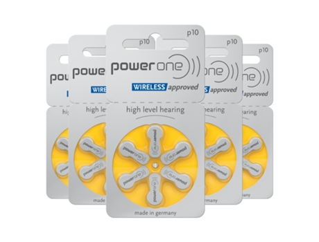 Powerone P10 Baterias de Earbud sem merc?rio 5 Wafers