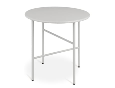 Mesa Lateral Finn Ø 44X46Cm Metal Cinzento Claro BOMOE