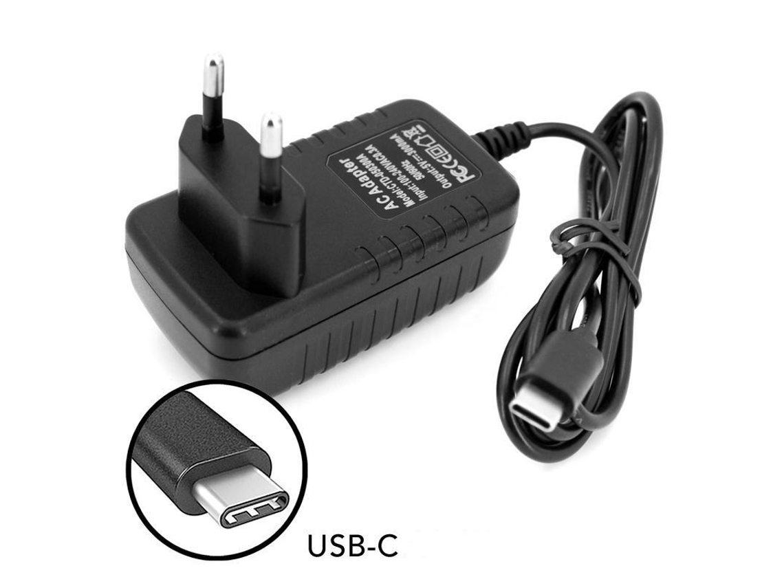 Alimentador/Carregador USB 5V 1A c/ Cabo USB -> USB C