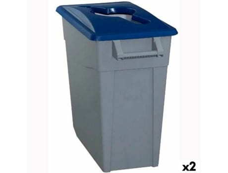 Caixote de Lixo para Reciclagem Denox 65 L Amarelo (2 Unidades)