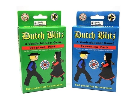 Jogo de Cartas 2 Pcs Dutch Blitz Basic Plus Expand Family Party Game Cards (Idade Mínima: 3 Anos - Dificuldade: Intermédia)