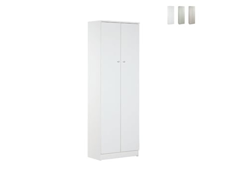 Entrada multiuso móvel 2 portas 4 prateleiras guarda-roupa sala Mainz