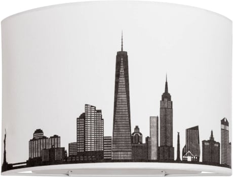 Aplique LED  Skyline NYC (60W - Preto - 28x10x19 cm)