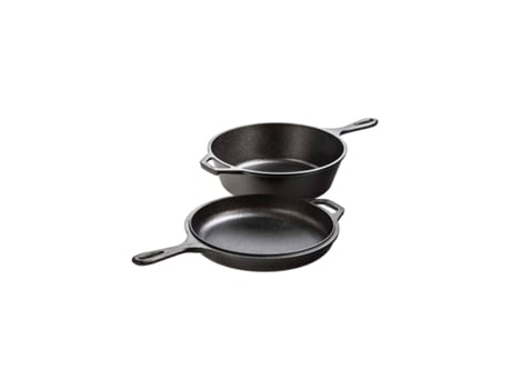 Set Combo Cooker Ferro Fundido Da Lodge Cores Preto