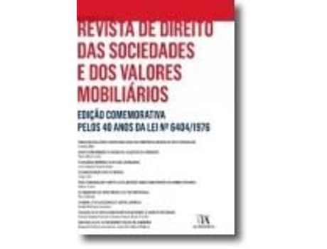 Livro Revista de Direito das Sociedades e dos Valores Mobiliários - Comemorativa