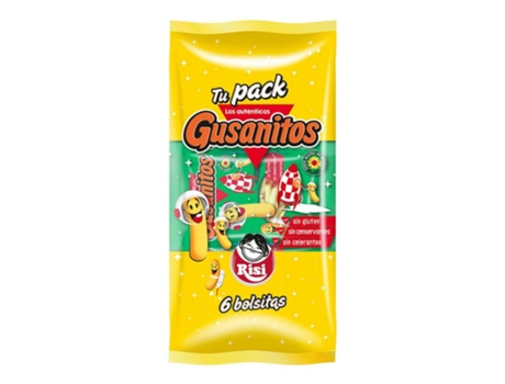 Snacks  Gusanitos Milho (6 x 18 g)