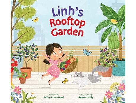 Livro Linhs Rooftop Garden de Janay Brown-Wood (Inglês)