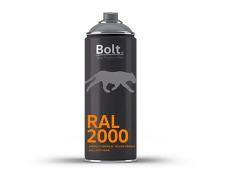 Spray Bolt Acrílico Premium Brilhante Acrílico Ral 400 Ml (Ral 2000 Amarelo Laranja)