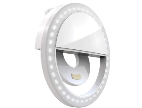 Selfie Ring Light Recarregável Mini Clip On Selfie Circle Lamp com 36 Led para Câmera Vídeo Maquiagem Fotografia S DIERCOSY