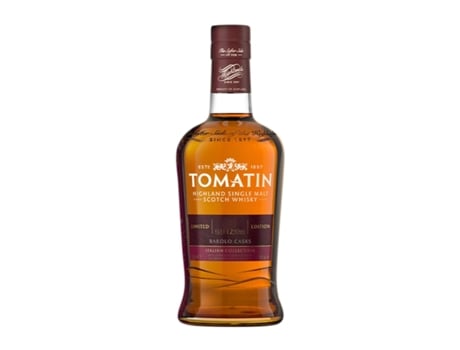 Whisky Single Malt TOMATIN Barolo Cask Colección Italiana 12 Anos (0.7 L - 1 Unidade)