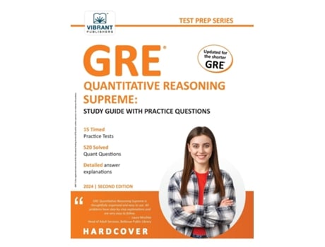 Livro GRE Quantitative Reasoning Supreme Study Guide with Practice Questions de Vibrant Publishers (Inglês)