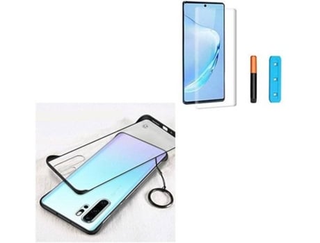 Kit Capa e Película de Vidro Nano Curved UV Samsung Galaxy Note 10 PHONOCARE Naked Transparente