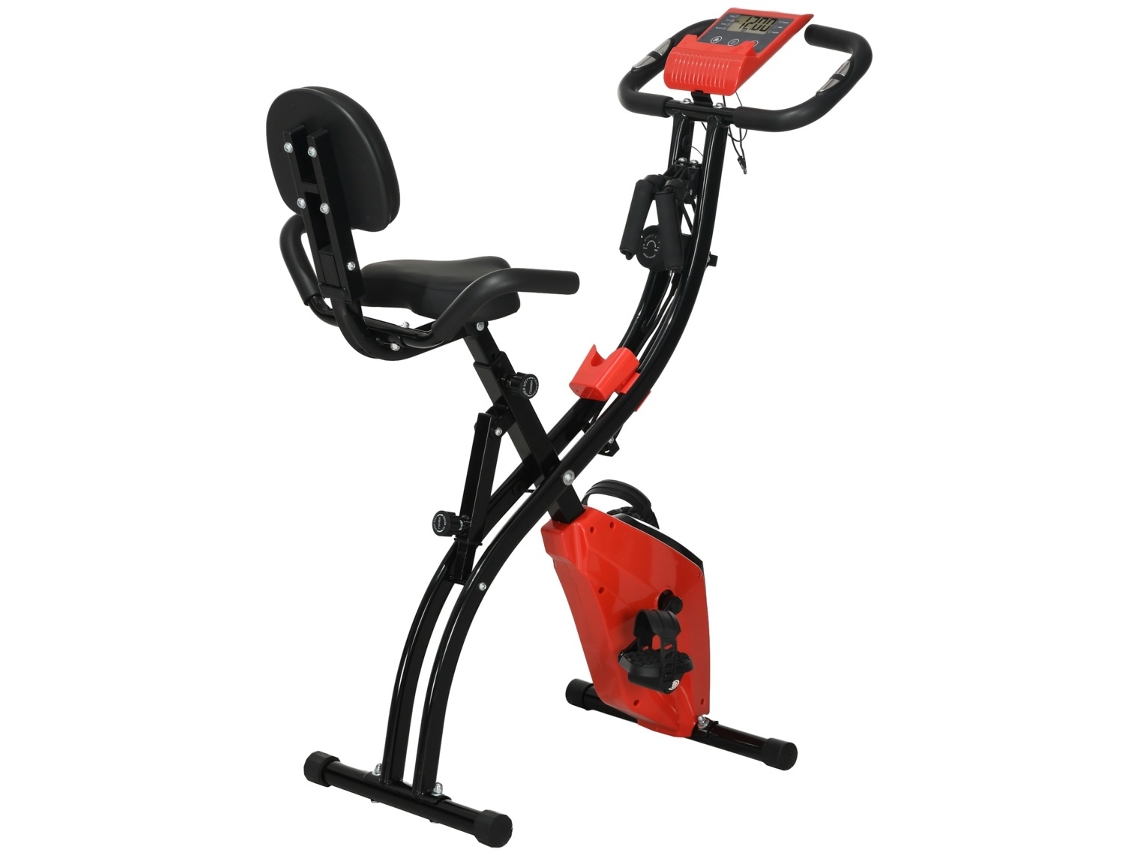 Bicicleta Est tica A o ABS e PVC Vermelho e preto 51x97x115cm