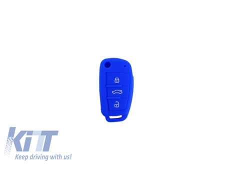 Tampa de Silicone para Chave de Carro KITT Adequada para Audi Azul