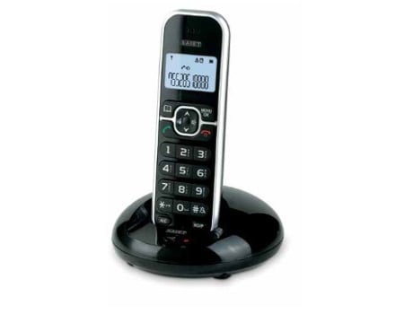 LEM Telefone DECT Identificador de chamadas Preto, Prateado SAIET