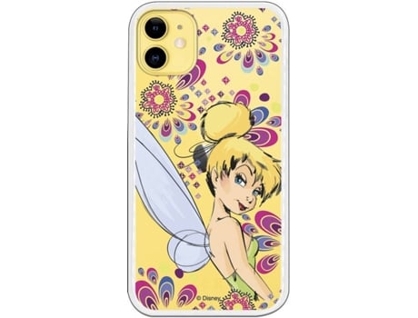 Capa iPhone 11 LA CASA DE LAS CARCASAS Disney Tinkerbell Flowers Transparente