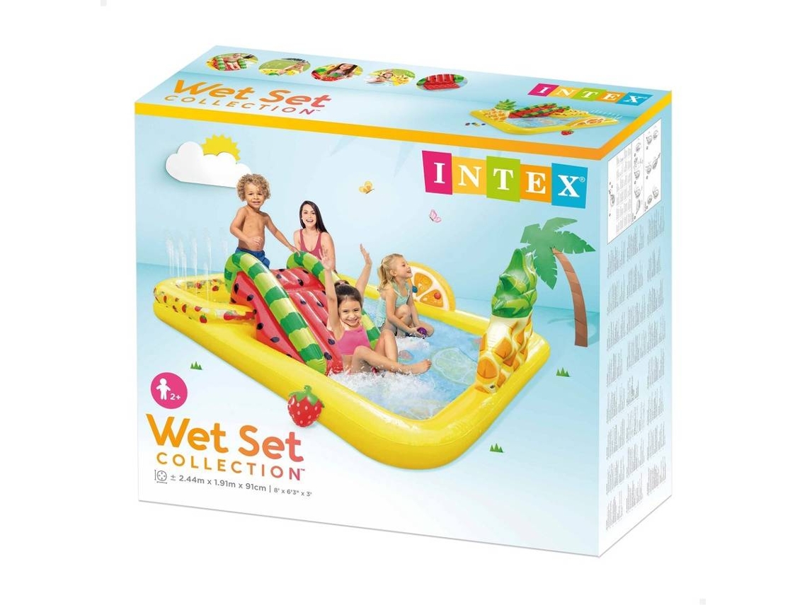 Centro de jogo insuflável INTEX multi-cor piscina dupla