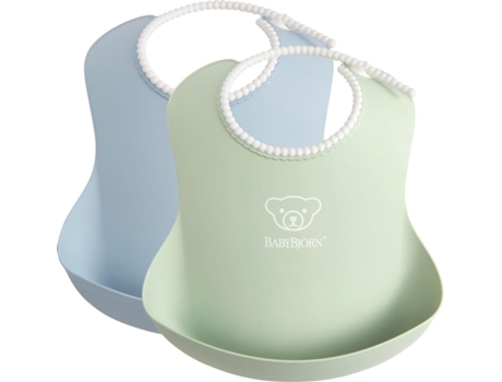 Babete BABYBJÖRN Baby Grande Duo Pack Verde Pastel e Azul Pastel