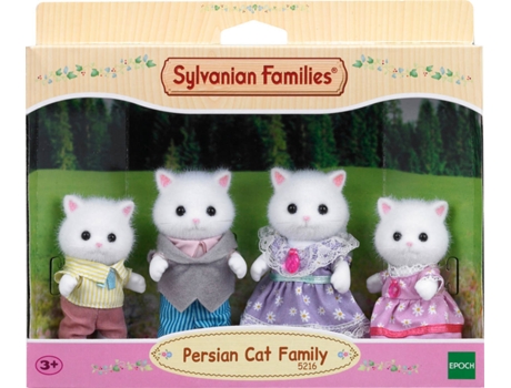 Conjunto de Bonecos  Família Gato Persa