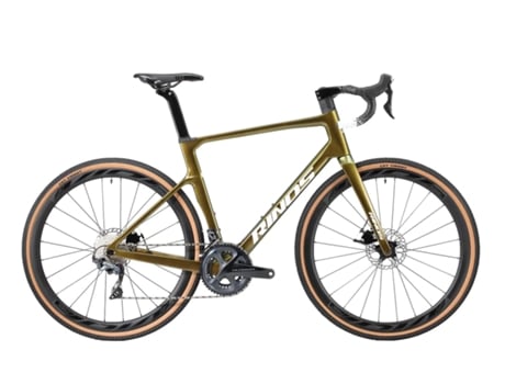 Carbon Bicicleta de Gravel Sandman 5 Shimano R8000 Dourado 53 Cm RINOS