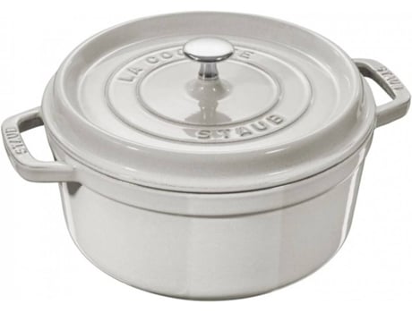 Caçarola STAUB (Branco - Ferro Fundido - 24 cm)