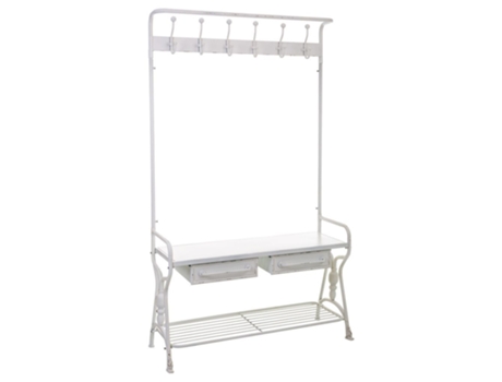 Bengaleiro WANDERLUST DECO (Metal - Branco - 104 x 39 x 183 cm)