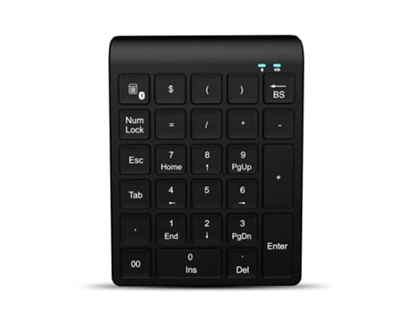 Teclado Numérico CROSSMANXI-STORE 2.4G Preto (Inglês)