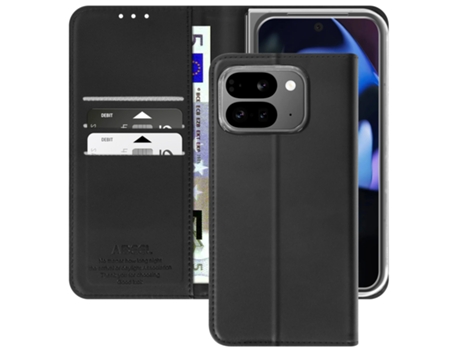 Capa Aba Bloqueio Rfid para Google Google Pixel 9 Pro Fold ABEEL Acrílico Preto